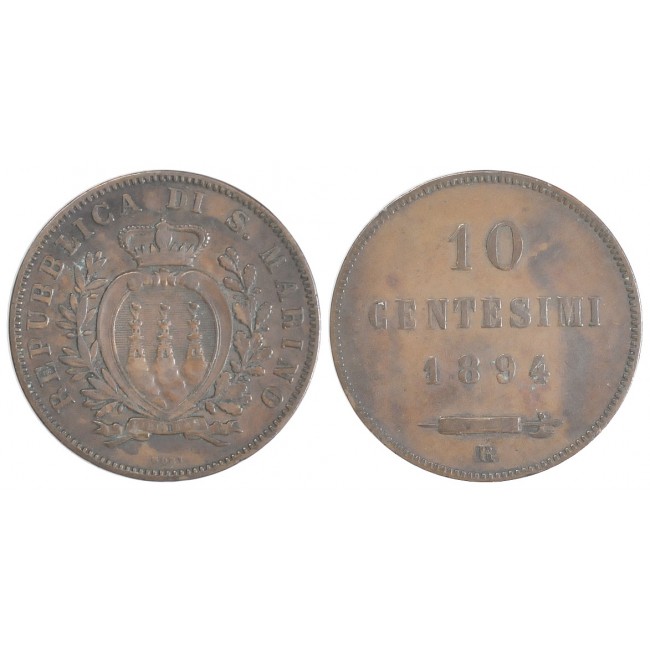 10 Centesimi 1894