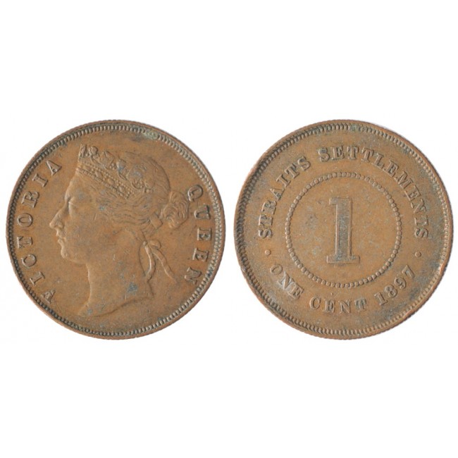 Indie britanniche - Straits Settlements Cent 1897