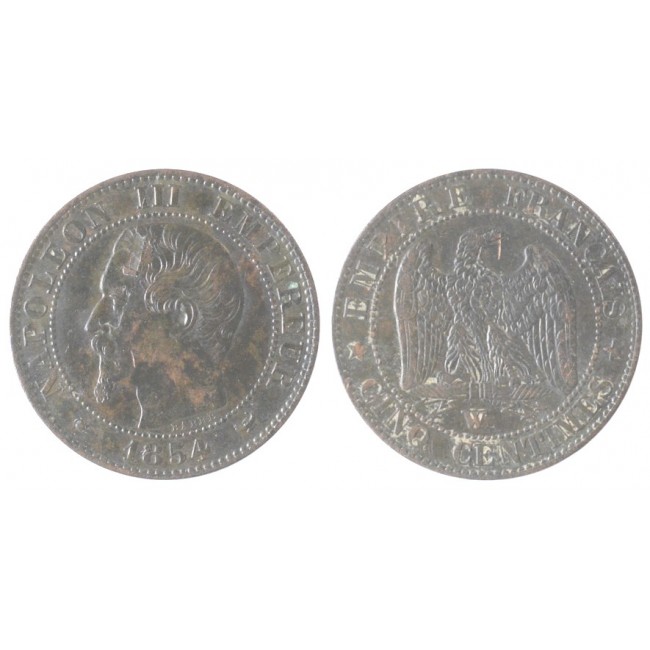 Francia 5 Centimes 1854