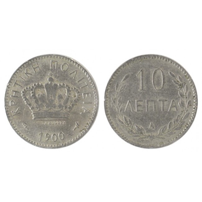 Creta 10 Lepta 1900