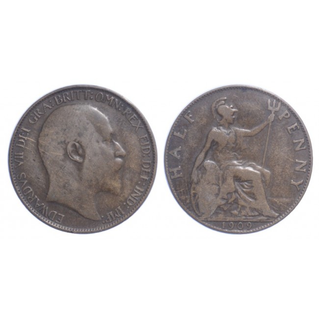 Gran Bretagna 1/2 Penny 1909
