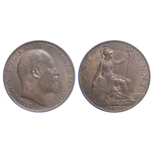 Gran Bretagna Penny 1908