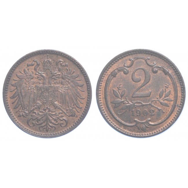 Austria 2 Heller 1902