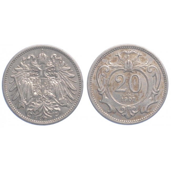Austria 20 Heller 1907