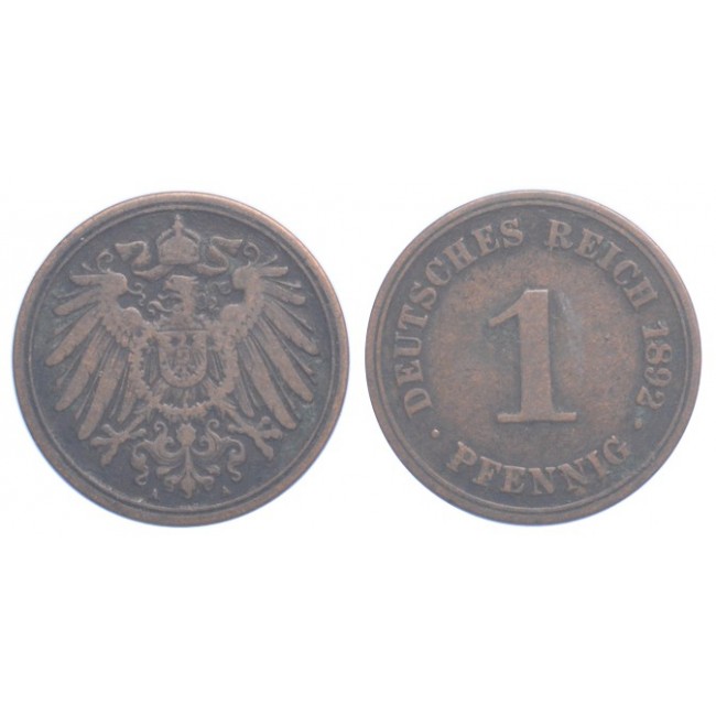 Germania Impero Pfennig 1892 (A)