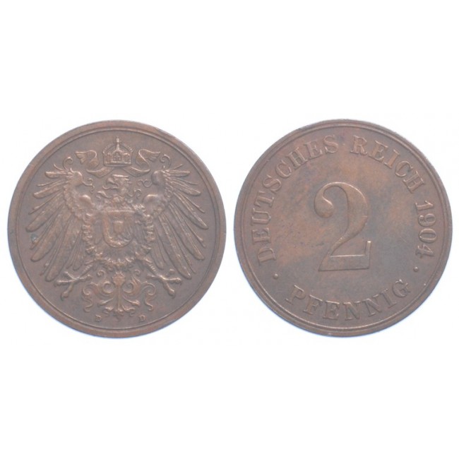 Germania Impero 2 Pfennig 1904 (D)