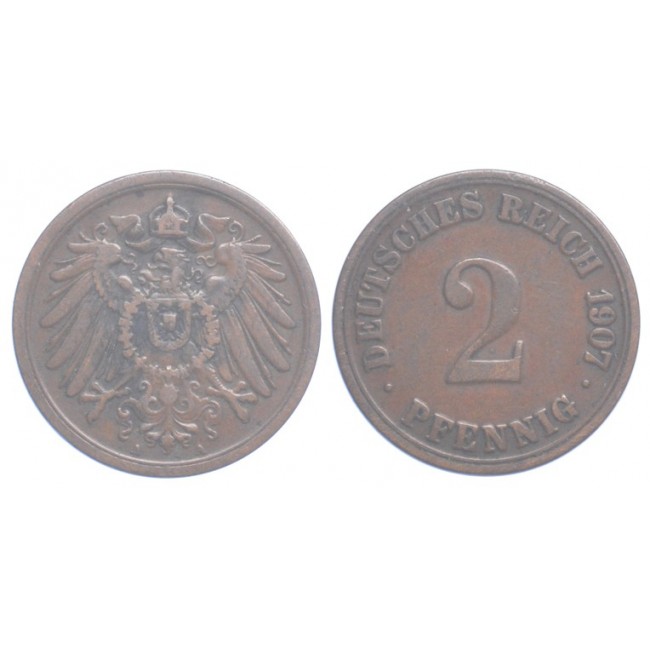 Germania Impero 2 Pfennig 1907 (A)