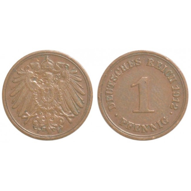Germania Impero Pfennig 1912 (F)