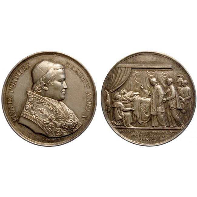 Pio IX (1846-1878) Anno X (1855)   Visita all'ospedale di S. Spirito