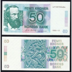 Norvegia 50 Kroner 1990