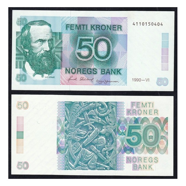 Norvegia 50 Kroner 1990