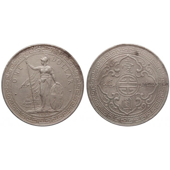 Gran Bretagna - monetazione per l'oriente Dollaro 1898