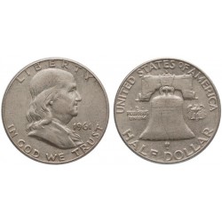USA Franklin Half Dollars 1961