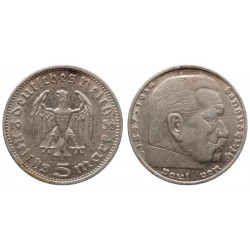 Germania Terzo Reich 5 Reichsmark 1936