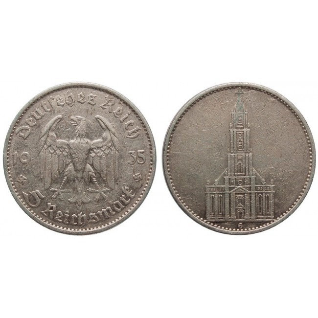 Germania Terzo Reich 5 Reichsmark 1935