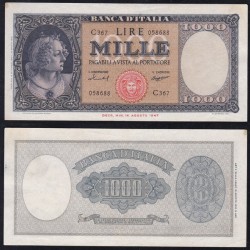 Biglietti di banca 1.000 Lire 1959 Italia - Medusa