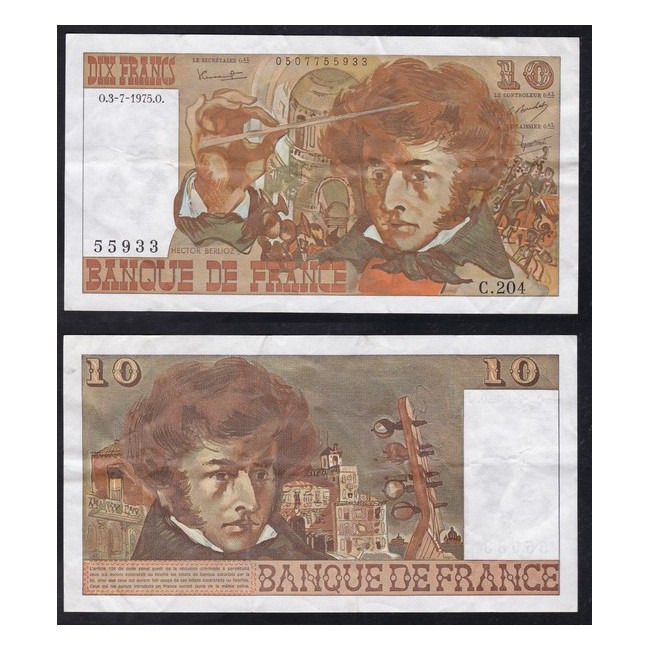 Francia 10 Francs 1975