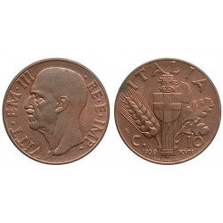 10 Centesimi 1939 XVII Impero