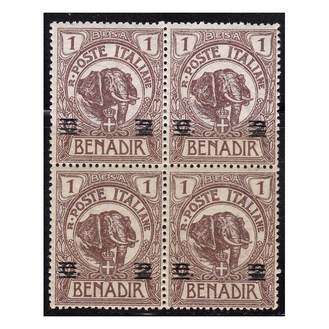 1923 Francobolli del 1907 (n.10) e nuova tiratura (del 1920) dei francobolli del 1906-07 soprastampati