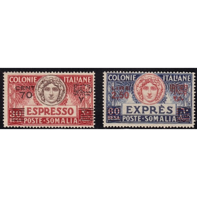 1926 Espressi con nuovo valore in soprastampa