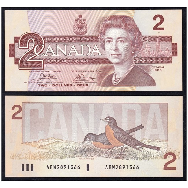 Canada 2 Dollar  1986