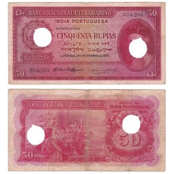India portoghese 50 Rupias 1945