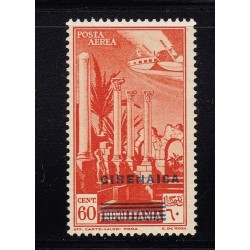 1943 Posta Aerea Nuova tiratura del francobollo di Tripolitania del 1931 soprastampato