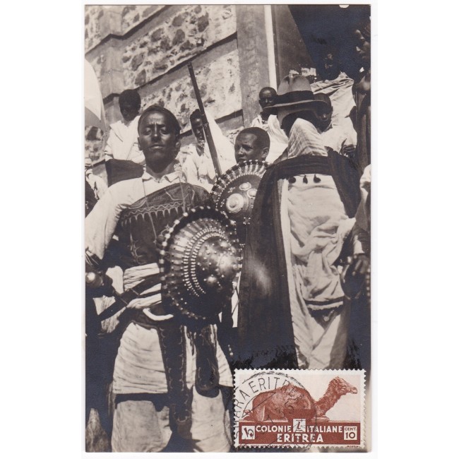 Eritrea 1935 - Guerrieri abissini