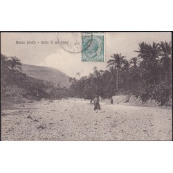 Libia 1911 - Derna (Uadi) letto di un fiume