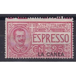 Levante - La Canea 1906 Espresso d'Italia del 1903 (n. 1) soprastampato