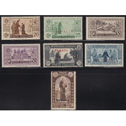 1931 S. Antonio. Francobolli d'Italia n. 292-98 in colori cambiati, soprastampati