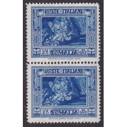 1935-38 Pittorica 2° emissione. 25 lire azzurro