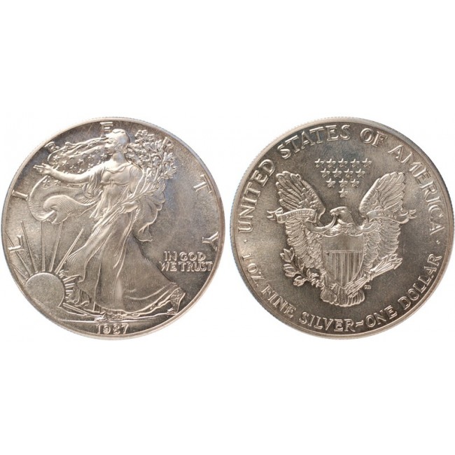 USA Silver Dollar 1987