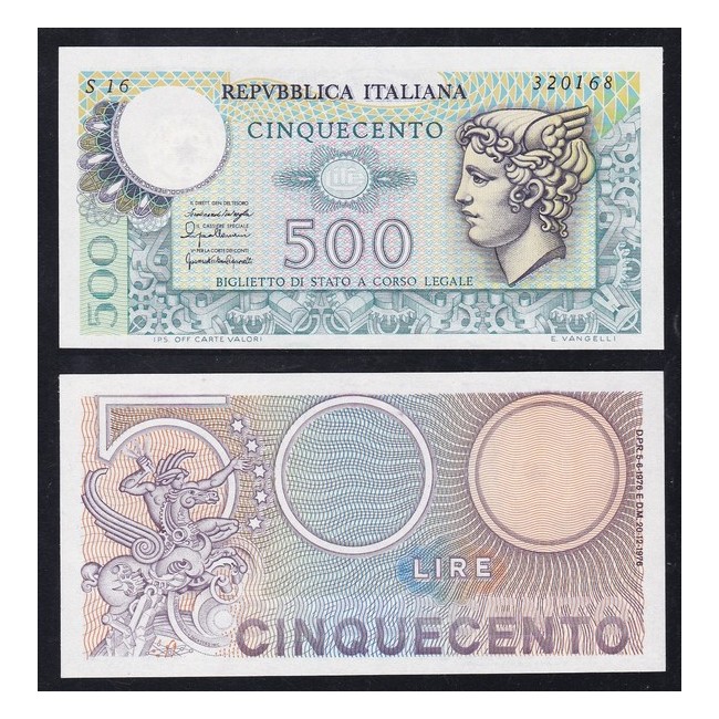 500 Lire 1976 Mercurio