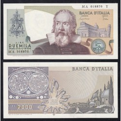 Biglietti di banca 2.000 Lire 1983 Galileo Galilei
