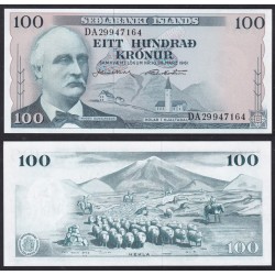 Islanda 100 Kronur 1961