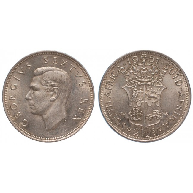 Sud Africa 2 1/2 Shillings 1951