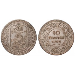 Tunisia 10 Francs 1349 (1930)