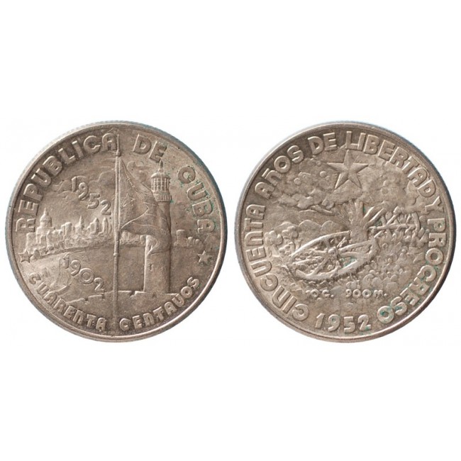 Cuba 40 Centavos 1952