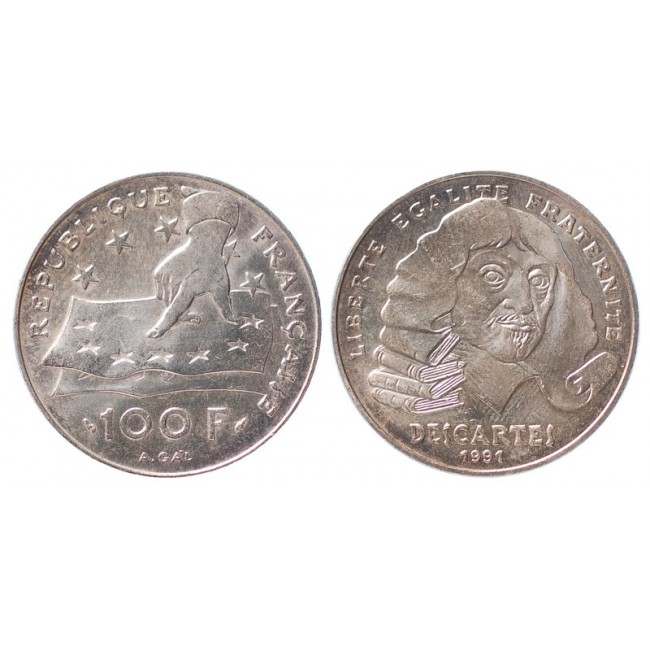 Francia 100 Francs 1991 (Descartes)
