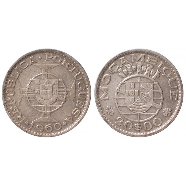 Mozambico 20 Escudos 1960