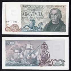 5.000 Lire 1971 Colombo 2° Tipo