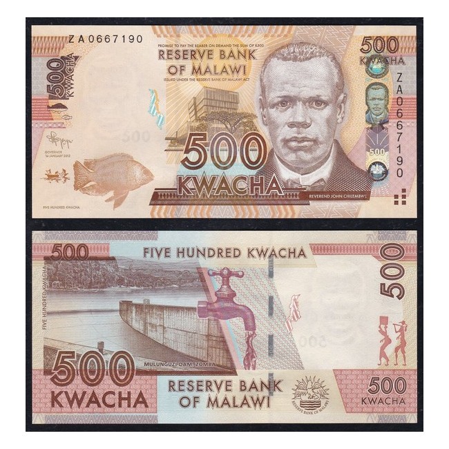 Malawi 500 Kwacha 2012