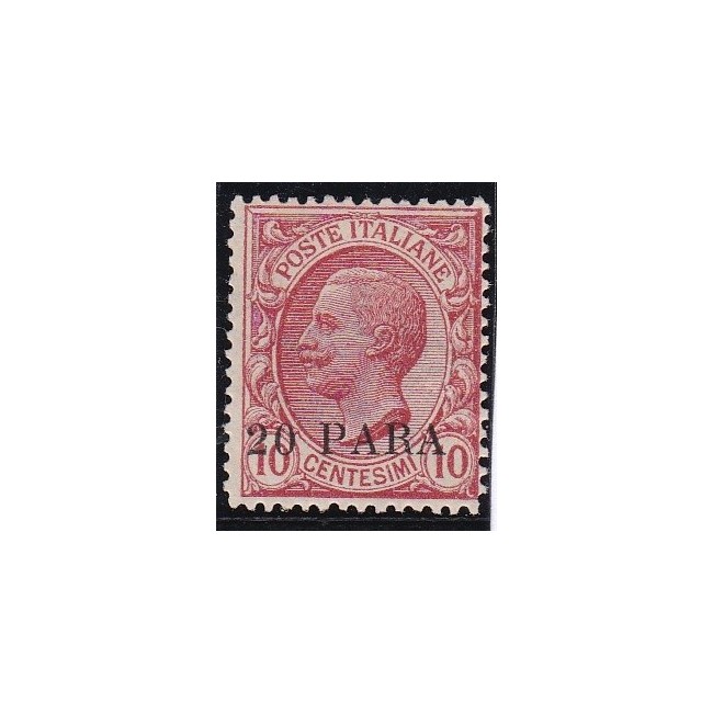 Levante - Costantinopoli 1908. Francobolli del 1901-06 soprastampati. Seconda emissione locale