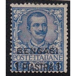 Levante - Bengasi 1901. Francobolli del 1901Floreale (n.73) soprastampato BENGASI e nuovo valore