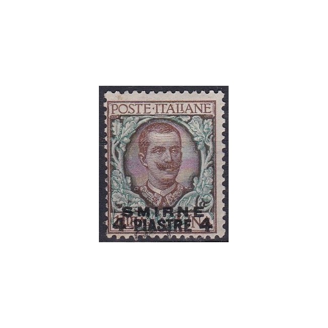 Levante - Smirne 1909-11. Francobolli del 1901-10 soprastampati SMIRNE e nuovo valore