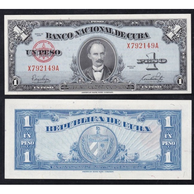 Cuba 1 Peso  1949