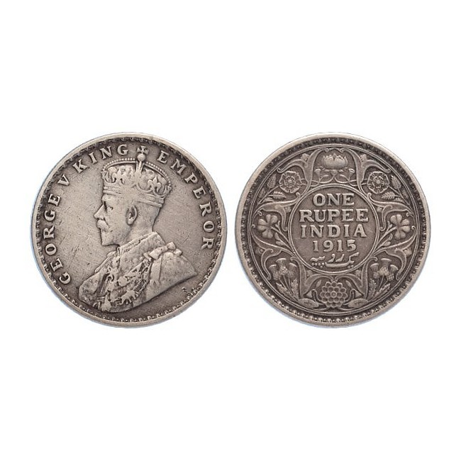 India Inglese Rupia 1915