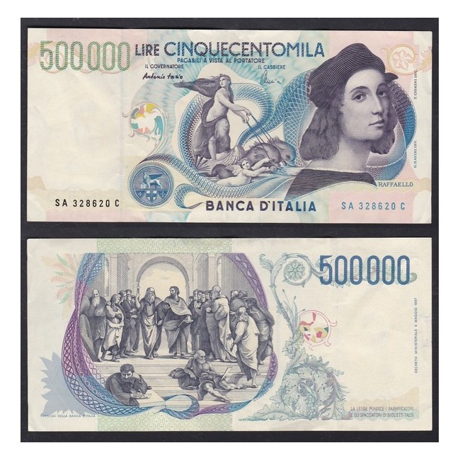 500.000 Lire 1997 Raffaello Sanzio
