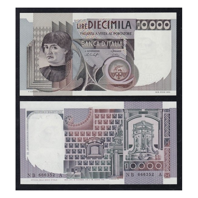 10.000 Lire 1980 Del Castagno